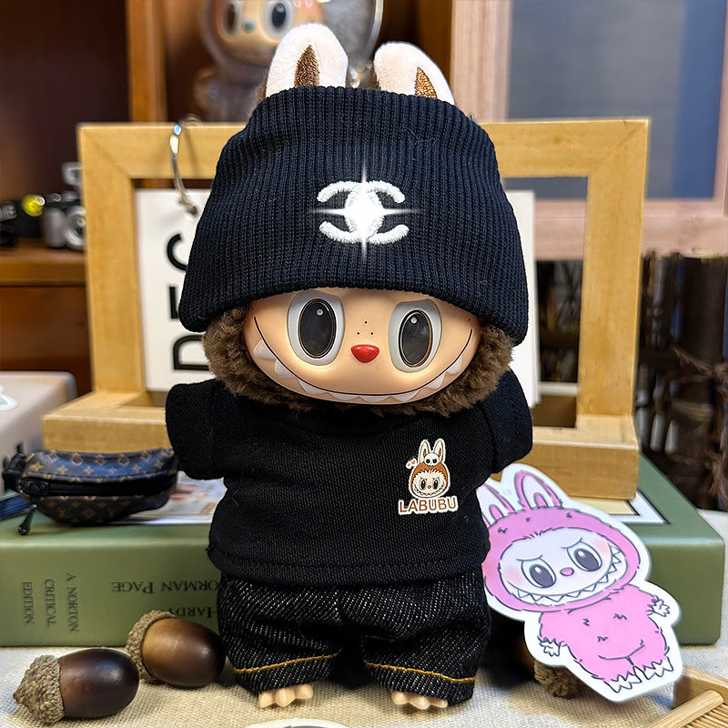 C-family black outfit (hat + T-shirt + jeans)